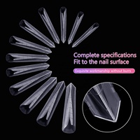 Dual Form Personalizzate Dual Forms Nails Extra Thin Flexible Half Full Cover Nail Tips Acrylic Nail Tips Wholesale