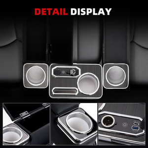 Consola de Apoyabrazos para Auto con Portavasos y Tomacorriente para Sea Lion Hiace Serie 200 - Product Image 2