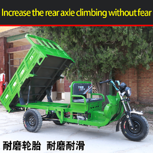 Three-Wheel Agricultural Freight Motorcycle Closed Body with Canopy Pull Load King for Passenger Use <b>Gasoline</b> Power - Product Image 4