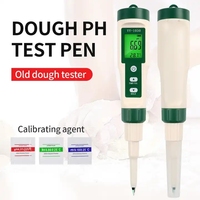 Hedao Ph Meter Met Atc Voor Aarde Blauwe Tand 0-14 Ph Tester Voor Vlees, Sushi Rijst, Kaas, Deegfruit Ph Tester