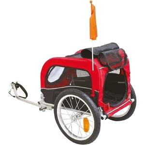 Remorque de vélo pliante <span class=keywords><strong>pour</strong></span> <span class=keywords><strong>chien</strong></span> de compagnie, attelage universel de 20 pouces, chariot mobile de transport <span class=keywords><strong>pour</strong></span> animaux de compagnie - Product Image 4