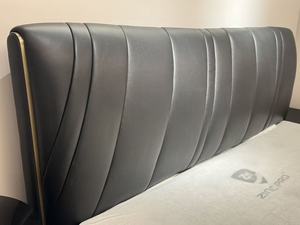 Кровать Vonliva <span class=keywords><strong>Modern</strong></span> Luxury Eco-Friendly King-Size с мягким изголовьем из пенополиуретана и кожаной обивкой, каркас из сосны, производство Сычуань, комфортная. - Product Image 6