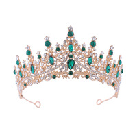 Couronne de Mariée de Luxe en Alliage, Style Baroque, Tiare de Reine avec Strass, Accessoire de Mariage OEM, Diadème