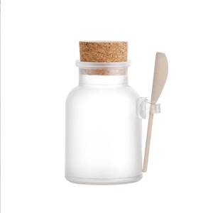 Cơ thể chà container 500ml <span class=keywords><strong>100ml</strong></span> 200ml 300 ml 10oz rỗng nhựa cơ thể Tắm muối bao bì Jar với thìa gỗ nắp - Product Image 6