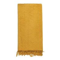 Plaid de canapé moderne en acrylique 100% gaufré, super doux, texturé, couleur unie, léger, tricoté, anti-boulochage, vente en gros