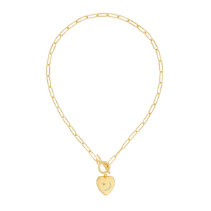 Collares con Colgante de Corazón Minimalistas ROXI para Mujer, Collar con Cadena de Clip - Product Image 1