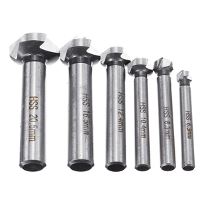 6Pcs 6.3-20.5mm Chamfering <strong>End</strong> <strong>Mill</strong> Cutter 3 Flute Round Shank 90 Degree HSS Countersink Deburring Tapered Drill Bit - Product Image 2