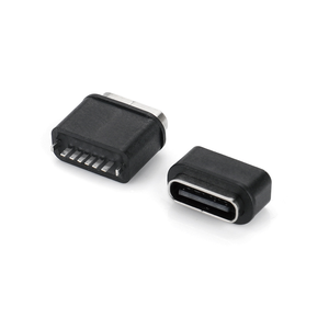 Разъем USB Type-C, <span class=keywords><strong>6</strong></span>-контактный, гнездовой, вертикальный, тип SMT, высота H=<span class=keywords><strong>6</strong></span>.0/<span class=keywords><strong>6</strong></span>.8/8.8/10/10.5, степень защиты IP67 - Product Image 2