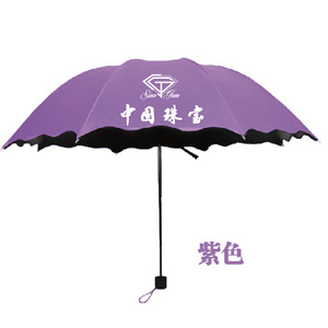 Sun <b>Umbrella</b> Upf40+ 8 Bone <b>Windproof</b> Folding With Black Film Sun Protection Travel Use - Product Image 4