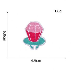 แพทช์ปักลายการ์ตูนน่ารักแบบใหม่ขายส่ง ลายจรวดหลากสี พร้อมแผ่นรองรีดติด - Product Image 4