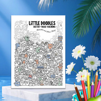 Carnet de coloriage personnalisé avec logo : le meilleur cahier d'exercices de contrôle du stylo et de gribouillage pour l'entraînement à la concentration, en stock, échantillon gratuit