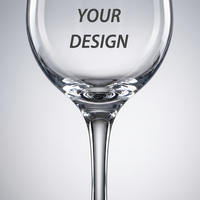 Verre à vin en cristal sans plomb de 11 oz de qualité supérieure avec impression personnalisée, cadeaux de mariage personnalisés, logo d'entreprise, verres à vin vierges