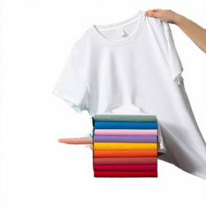 Camiseta Informal Sólida, Multicolor, Unisex, Transpirable, Ecológica, 100% Algodón, Corte Regular, Manga Corta, Secado Rápido, Tejido de Punto - Product Image 2