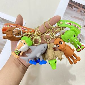 Nouveau Porte-clés Figurine PVC Italien Brainrot Toy Tung Tung Tung Sahur Boneco Tralalero Tralala Juguete - Product Image 5