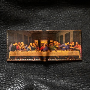 Portefeuille fin personnalisé Boshiho en cuir véritable Crazy Horse, style vintage, court, minimaliste, avec protection RFID et doublure en nylon - Product Image 5