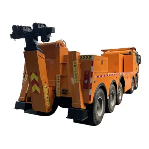 10x6 Shacman 50T 언더 리프트 잔해 견인 트럭 SKD 40 톤 맞춤형 잔해 장비 CKD 50T 중형 견인 트럭 공장
