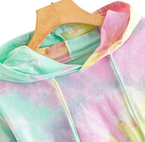 Sweat à capuche décontracté pour femmes, hoodie imprimé molletonné à la mode, Streetwear, haut court, tendance - Product Image 3