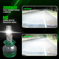 V68 Haute puissance 480W 20000LM Lumière LED pour voiture H7 H4 H3 9005 9006 H11 H8 Phares LED avec ampoule pilote Prix de gros d'usine
