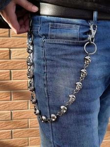 Chaîne de taille vintage punk en alliage de zinc avec crâne, pour homme, cool, pour jeans, porte-clés, accessoires de mode gothique pour motard - Product Image 3