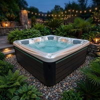 Bain à remous autoportant moderne pour 5 personnes, en acrylique ARISTECH (USA), avec certification CE, pour spa extérieur et massage, modèle JW-2201 – Vente chaude directe usine