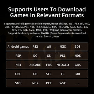 Console de jeux vidéo Android ANBERNIC RG Slide, écran LTPS In-Cell de 4,7 pouces, multi-touch, mémoire de 128 Go, compatible PS2 - Product Image 2