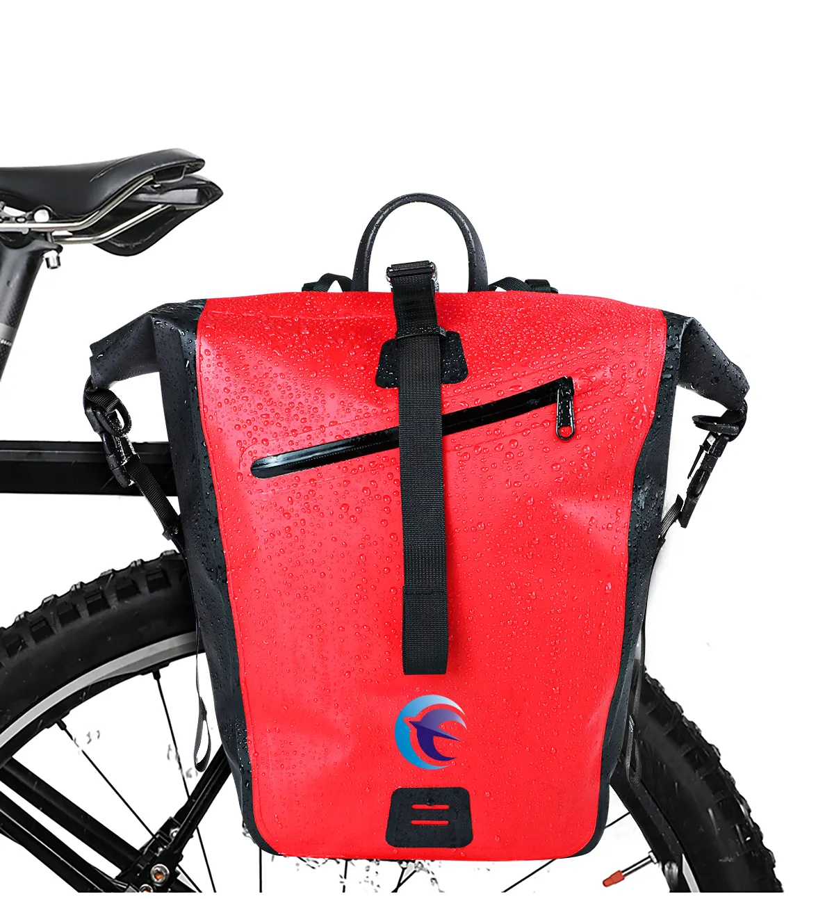 حقيبة بكرات مضادة للماء مصنوعة من مادة الكلوريد متعدد الفينيل مع شعار مخصص حقيبة ظهر للسفر