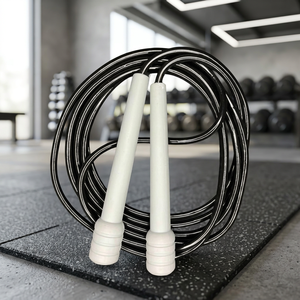 Cuerda de saltar de fitness de PVC personalizada con mango de plástico, cuerda de saltar, uso para pérdida de peso - Product Image 3
