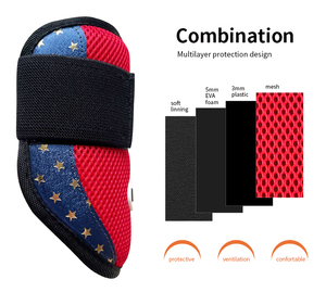 Coudière de protection personnalisée pour l'avant-bras de baseball pour jeunes Protège-coude de balle molle pour frappeurs - Product Image 4