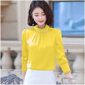 Chemisier tendance pour femme, style coréen, coupe ample, en polyester et mousseline, avec manches princesse, lavable, collection automne 2026 - Product Image 6