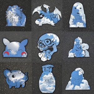 40CM <strong>Lightweight</strong> Poke-mon Dragon Shape Anime <strong>Mirror</strong> Sturdy Durable Custom <strong>Wall</strong> Decor <strong>Mirror</strong> for Home Store Kids Gifts - Product Image 4