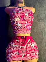 Robe midi moulante sans bretelles à imprimé floral vibrant pour femme, idéale pour la plage, les soirées ou les rendez-vous