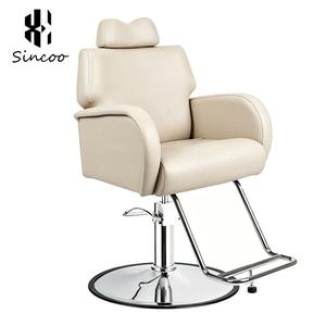 Silla de Peluquería Moderna para Salón de Belleza, con Reposacabezas Ajustable y Asiento Reclinable, para Barbería - Product Image 1