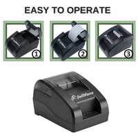 Printer Thermal 58mm Kecepatan Tinggi USB WIFI untuk Kasir POS Supermarket, Restoran, Pabrik