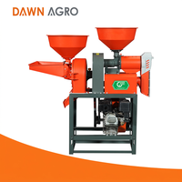 DAWN AGRO Mini moulin à riz combiné à moteur à essence, usine de décorticage de riz, moulin à farine de riz pour le traitement des céréales agricoles.