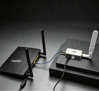 Antena Amplificadora de Señal para Robot de Banda Única 2.4G 5.8G, Repetidor de Señal Bidireccional Combinado