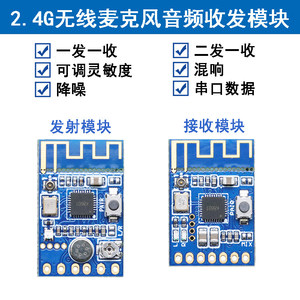 Módulo Transceptor de Audio Inalámbrico 2.4G, Placa M715 - Product Image 2