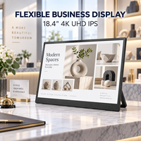Écran portable 4K UHD IPS de 18,4 pouces pour la présentation de produits en magasin, moniteur de jeu