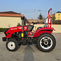 Mini tracteur 4wd 4x4 25hp 35hp 40hp 50hp 60hp 70hp 80hp 90hp 100hp Tracteurs agricoles avec chargeur et tracteurs à roues rétrocaveuses