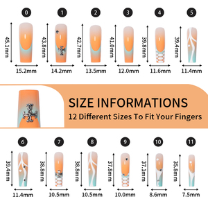 Marque privée vente en gros personnalisé 24 pièces style français presse sur les ongles long carré strass luxe presse sur les ongles avec diamant - Product Image 4