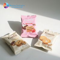 Bolsas de Plástico para Dulces con Sellado Trasero Personalizado, Impresión Digital, Laminadas, con Refuerzo, para Envasado de Alimentos y Snacks en Rollo