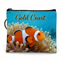 Porte-monnaie en cuir personnalisé avec logo, style professionnel pour femme, souvenir touristique Gold Coast Australie, pour femme noire élégante, vente en gros