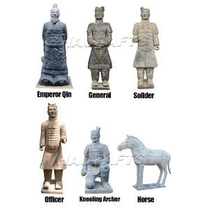 Precio de Fábrica Guerreros de Terracota Estatuas de Decoración de Jardín de Tamaño Real Antiguas Fabricante de Arcilla de Terracota Ejército de Qin Shihuang - Product Image 2