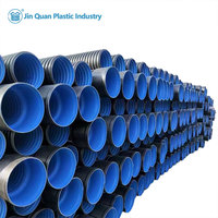 Tuyau de drainage corrugué à double paroi en HDPE JinQuan 800 mm SN8, avec anneau en caoutchouc flexible haute pression, certifié CE, directement de l'usine