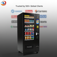 Máquina Expendedora de Snacks Pequeña, Edición Alemana, Sistema de Refrigeración por Absorción, Pantalla Táctil LED SDK, Monitoreo Remoto para Alemania