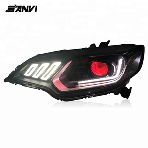 5500K 35W Hella 5 Blue Film Lens Dual Optical Lens Headlight with HID Bulb and Ballast Assembly for Honda Fit 2014-2018 - Product Image 4