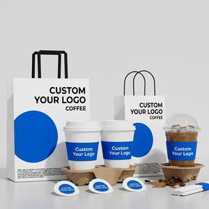Factory Custom Printing Eco-friendly Durable Kraft <b>Paper</b> Coffee Bag for One Cup Two Cups Four Cups Takeaway - Product Image 1