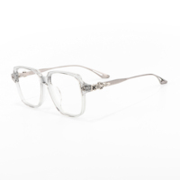 Lunettes de créateur tendance et élégantes, marques célèbres, lunettes optiques de luxe en acétate pour hommes, verres multifocaux longue distance sur ordonnance