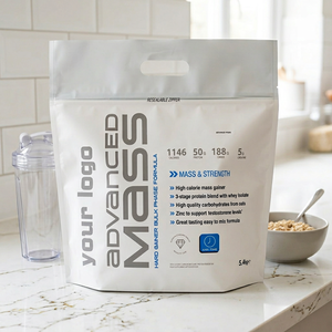 Sachet Doypack Personnalisé en Aluminium Imprimé, Anti-Humidité, Qualité Alimentaire, pour Poudre de Protéine de Lactosérum, Sac Carré en Plastique à Fermeture Zip - Product Image 3