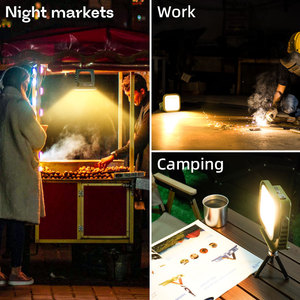 Năng lượng mặt trời <span class=keywords><strong>LED</strong></span> chiếu sáng ngoài trời trại 9000mAh 2-<span class=keywords><strong>in</strong></span>-<span class=keywords><strong>1</strong></span> công suất cao ngân hàng điện không thấm nước sạc di động cắm trại đèn - Product Image 4