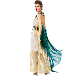 Costume <span class=keywords><strong>de</strong></span> scène <span class=keywords><strong>de</strong></span> la reine égyptienne <span class=keywords><strong>Cléopâtre</strong></span> pour Halloween, idéal pour <span class=keywords><strong>une</strong></span> performance d'opéra - Product Image 1
